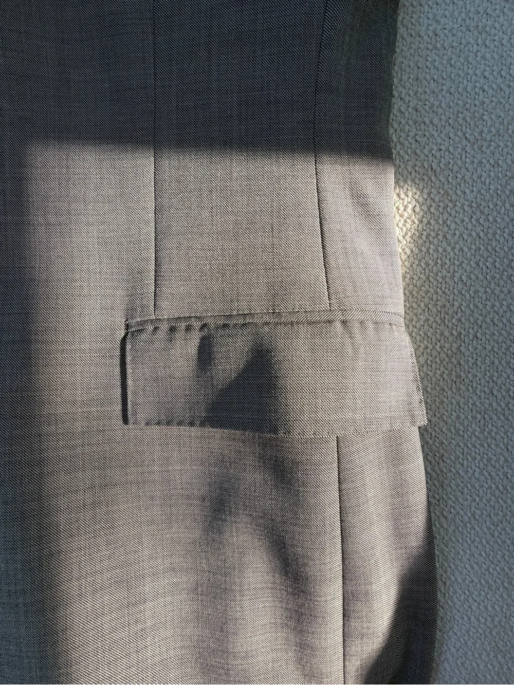J. Crew Ludlow Slim Suit 36R w 30x30 Pants Italian Stretch Mineral Grey Wool